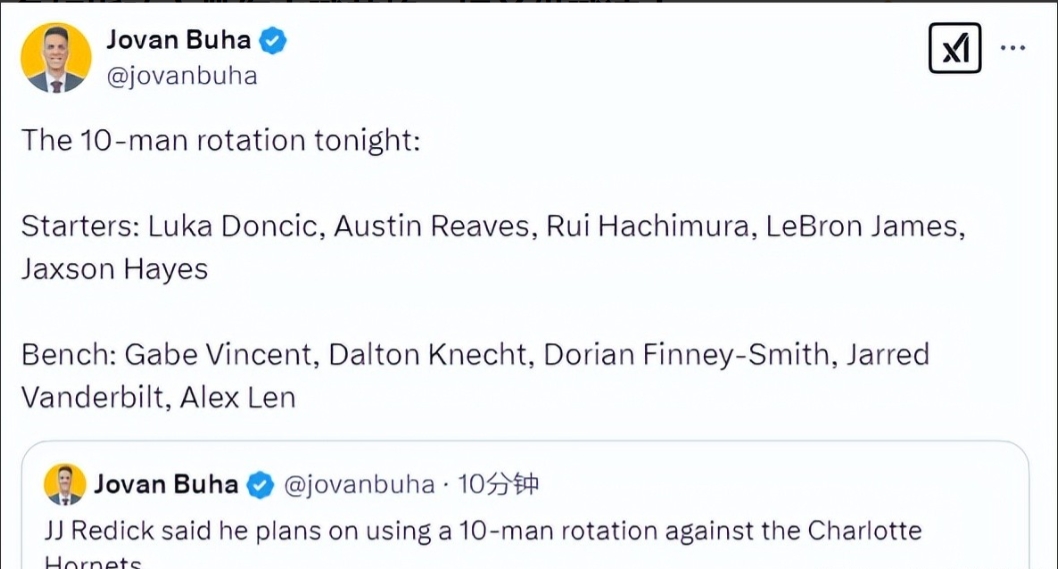 NBA / 詹姆斯确定带伤出战黄蜂：瑞迪克称这场比赛将使用十人轮换，完全体湖人终于来了-黑特篮球-NBA新闻影音图片分享社区
