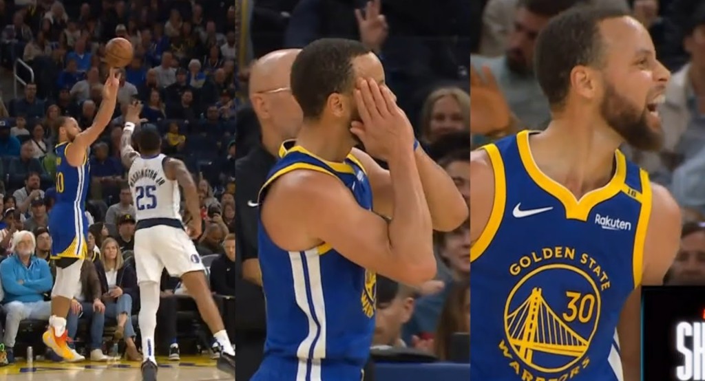 NBA / 【影片】第三节领先21分，柯瑞迎着华盛顿飙中三分做出「晚安」庆祝，后者：他有资本这样做！-黑特篮球-NBA新闻影音图片分享社区