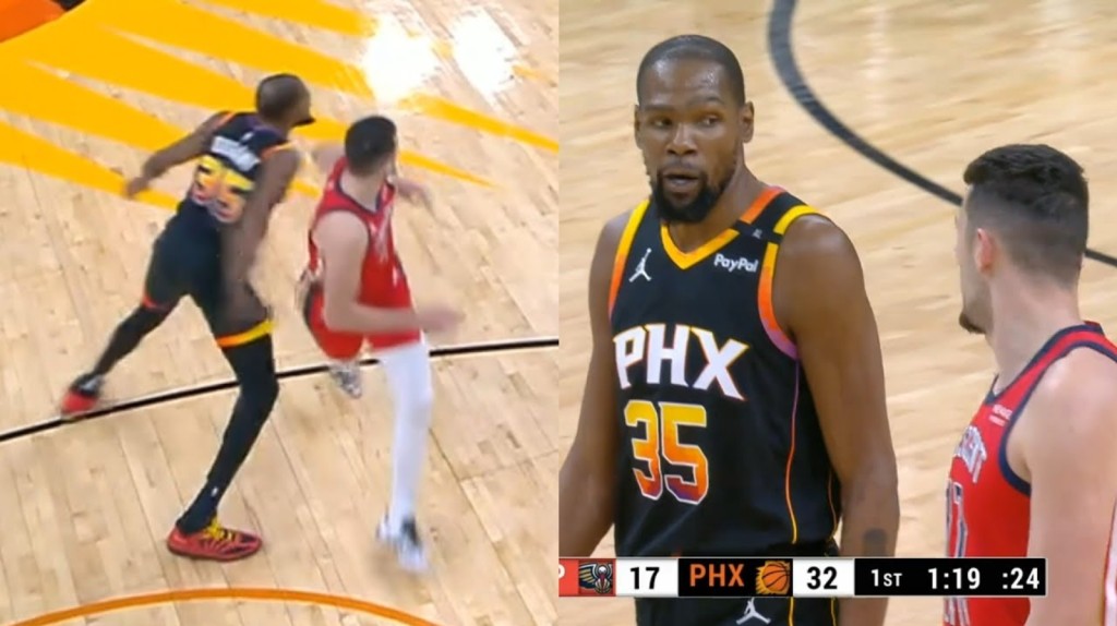 NBA / 【影片】毫无徵兆向对手出拳！联盟宣布：杜兰特行为被追加升级为一级恶意犯规！-黑特篮球-NBA新闻影音图片分享社区